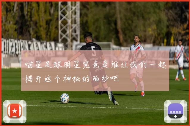 喵星足球明星究竟是谁让我们一起揭开这个神秘的面纱吧